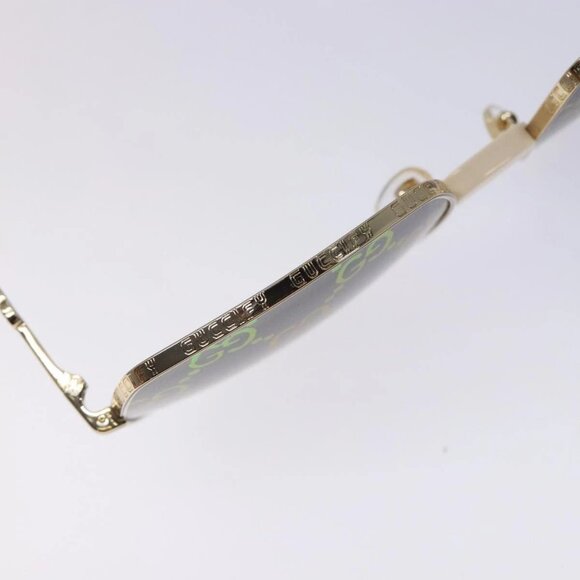 GUCCI GG Sunglasses Plastic Gold 127736M Auth 127736M - Picture 10 of 14